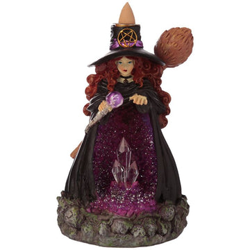 Witches Crystal Cave LED Back Flow Incense Burner - Hira Online